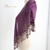 フラメンコ 衣装 シージョ ピキージョ 小物 パープル系 紫 トライアングル フレコ アイテム ダンス 柄 三角形 練習 舞台 発表会 イベント コスチューム フラメンコシージョ ダンス小物 おしゃれ 練習用 イベント衣装 発表会用 紫色 スカーフ フリンジ