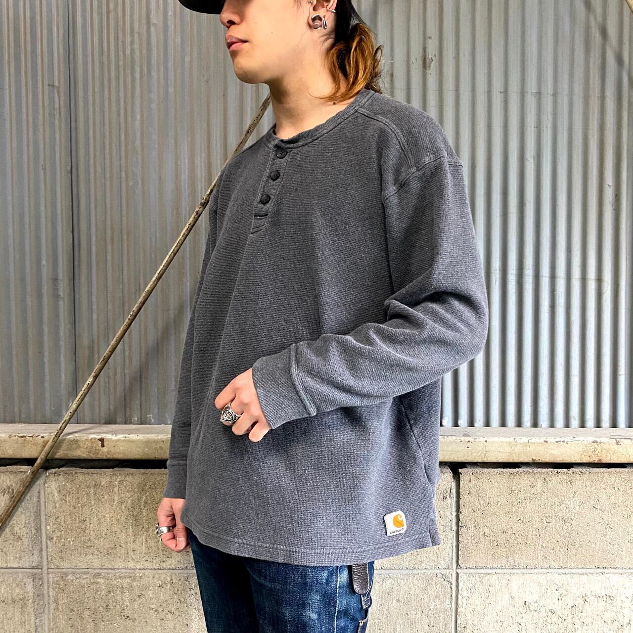 Carhartt カーハート ワンポイントロゴ ヘンリーネック サーマルロング 