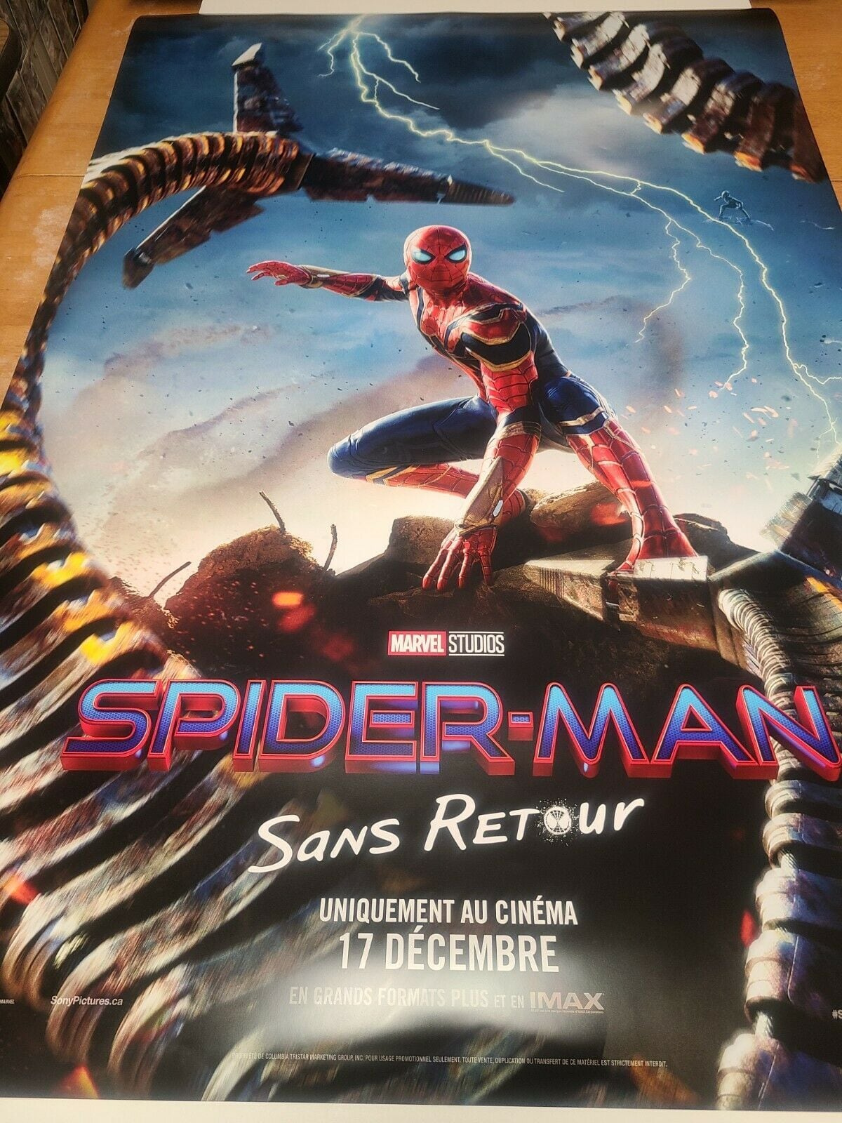 スパイダーマン ファーフロムホーム 　約102cm×69cm 両面印刷　ポスターIMAX