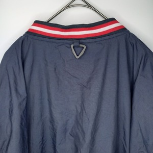 ホロウェイ　Vネック　ナイロンプルオーバー　オーバーサイズ　刺繍ロゴ　XL