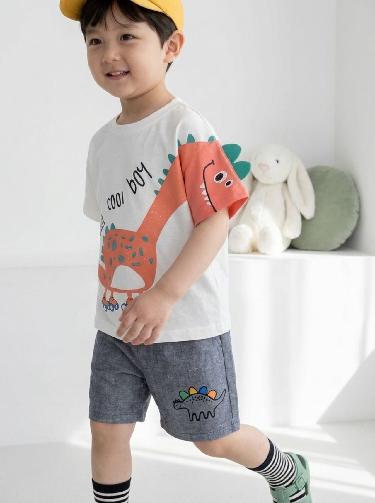 [Orangemom] Shoulder-horned dinosaur T-shirt (13/15) / [오렌지맘] 어깨뿔공룡티셔츠 (13/15)