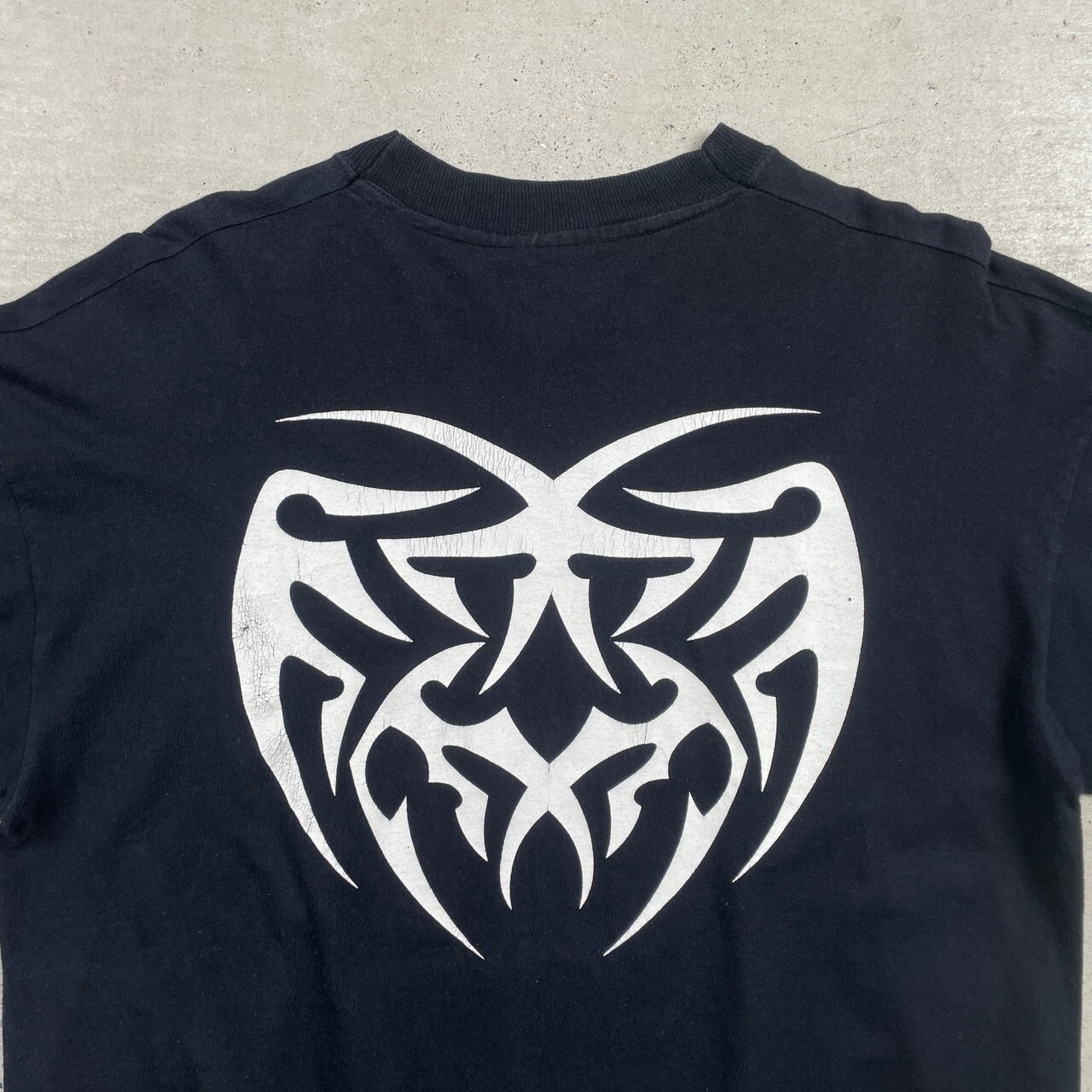 90年代~00年代 UNKNOWN トライバル柄 ロングTシャツ ロンT 袖プリ 