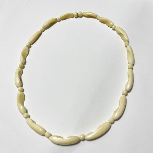 Vintage Bone Beads Necklace