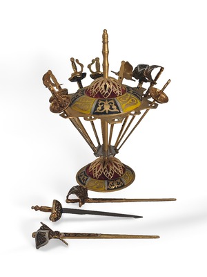 ヴィンテージ雑貨 剣型フルーツピックセット