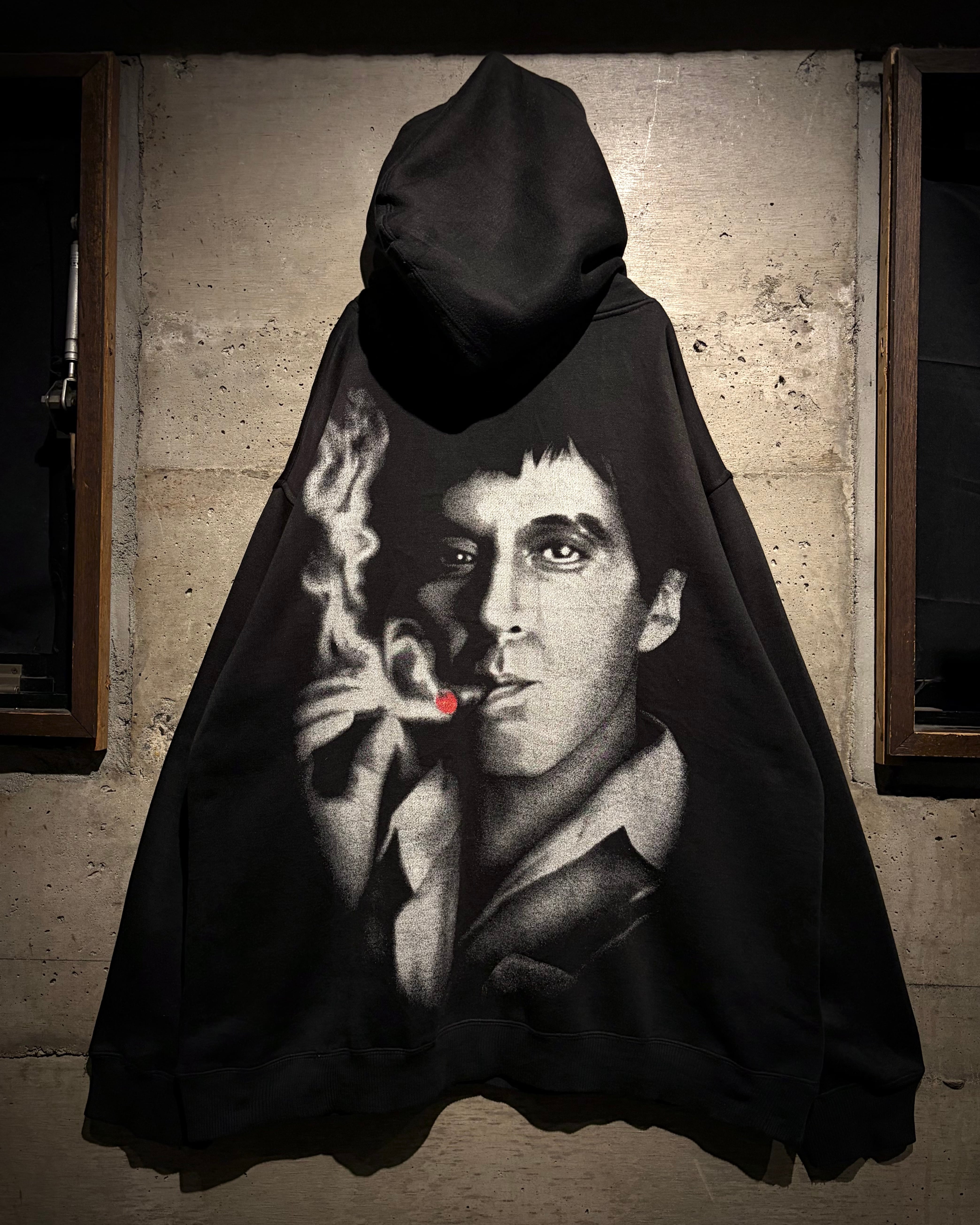 Caka】“SCARFACE” Vintage Loose Pullover Hoodie | Caka(カカ）下北沢