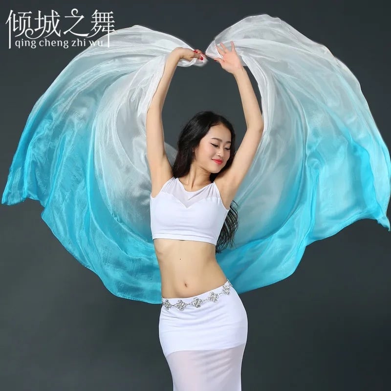 ベリーダンスベールシルクショール女性プロフェッショナルステージ