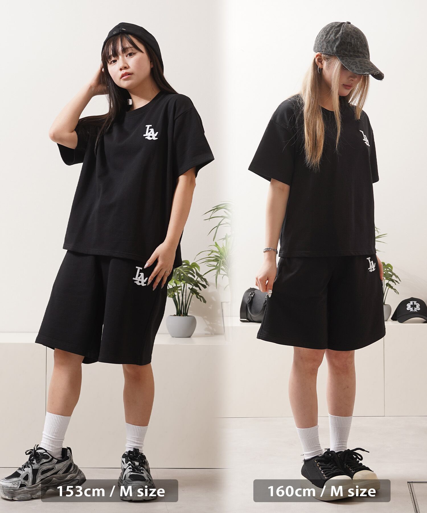 ◇LA ロゴ刺繍 スウェットショートパンツ◇yo-26002 | 1111clothing