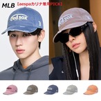 【MLB】Vintage Damaged Curve Logo Unstructured Ball Cap ヴィンテージダメージカーヴ