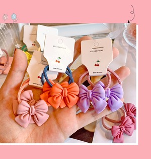 韓国子供服　可愛いおリボンヘアゴム