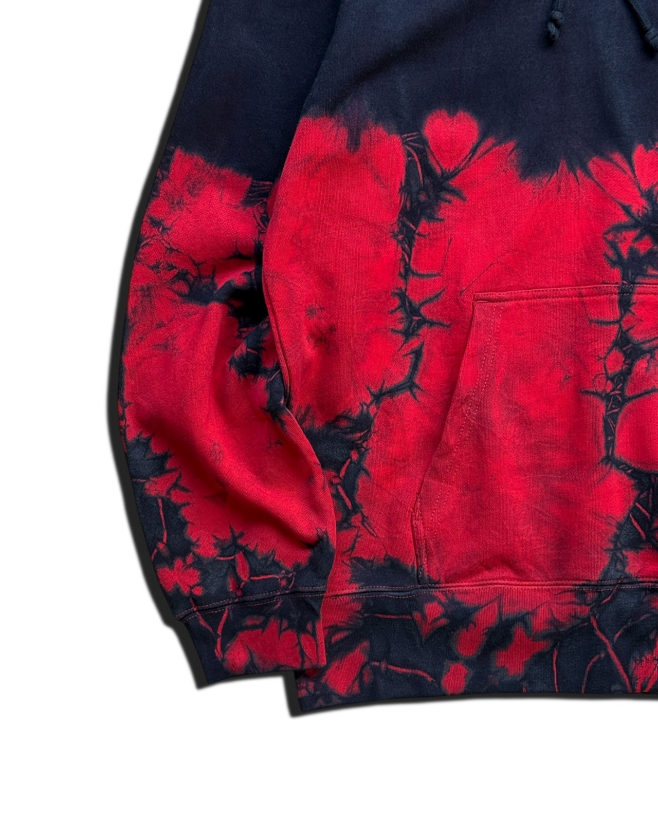 【数量限定販売】藍染めタイダイスウェットプルオーバーパーカー DNA