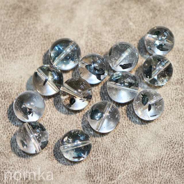ヘマタイトインクォーツ【12mm/AAA】ビーズ／一粒売り