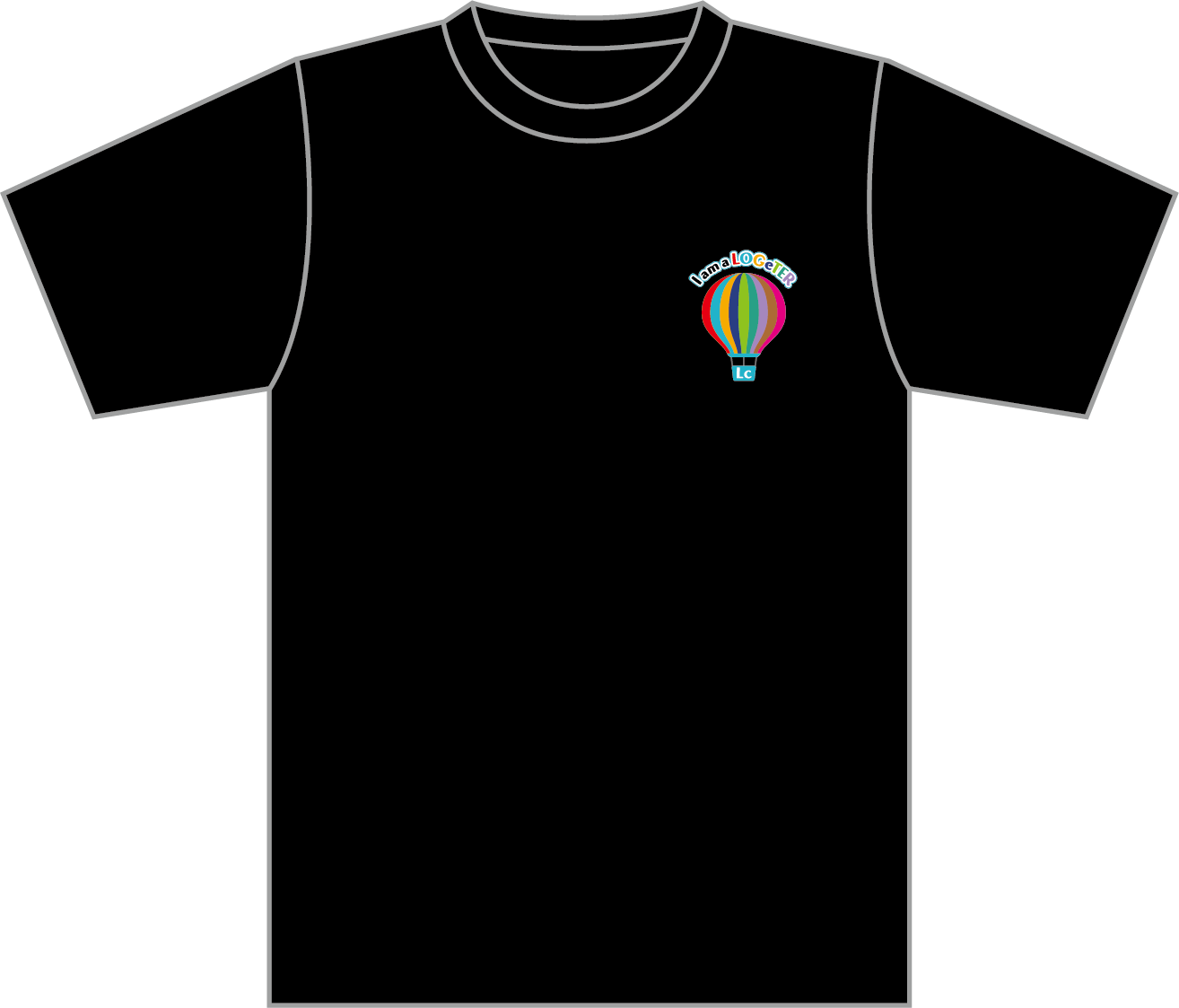 在庫限り ロゲットカードtシャツ ロゲットバルーン ブラック Mサイズ 福井県立恐竜博物館 ロゲットカード付き Logeters Shop