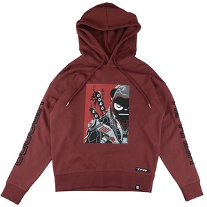 SALE 送料無料【HIPANDA ハイパンダ】メンズ サイボーグ忍者 フーディー スウェット MEN'S CYBORG NINJA BIG SIZE HOODIE SWEAT SHIRT / BLACK・WINE RED