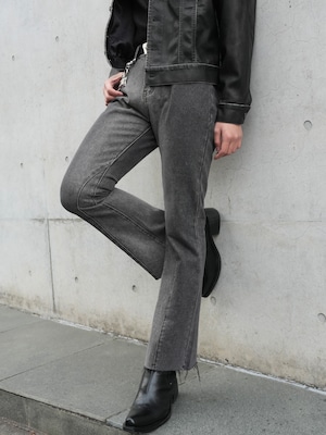 【ALUDE SELECT】design flare denim pants