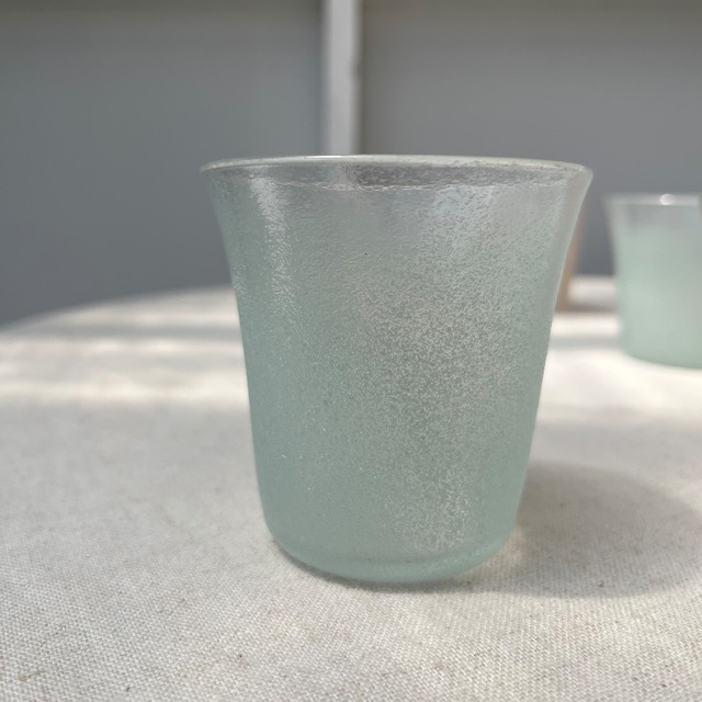 期間限定　FUKU glassworks  相馬佳織　うたかた　グラス　Sサイズ　セラドングリーン