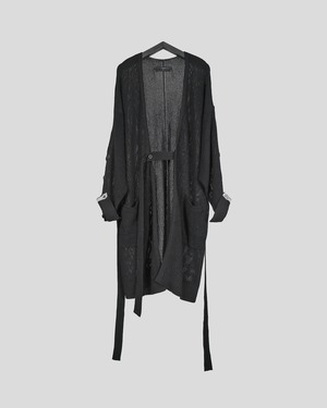 ASKYY / BELTED SUMMER CARDIGAN / BLK