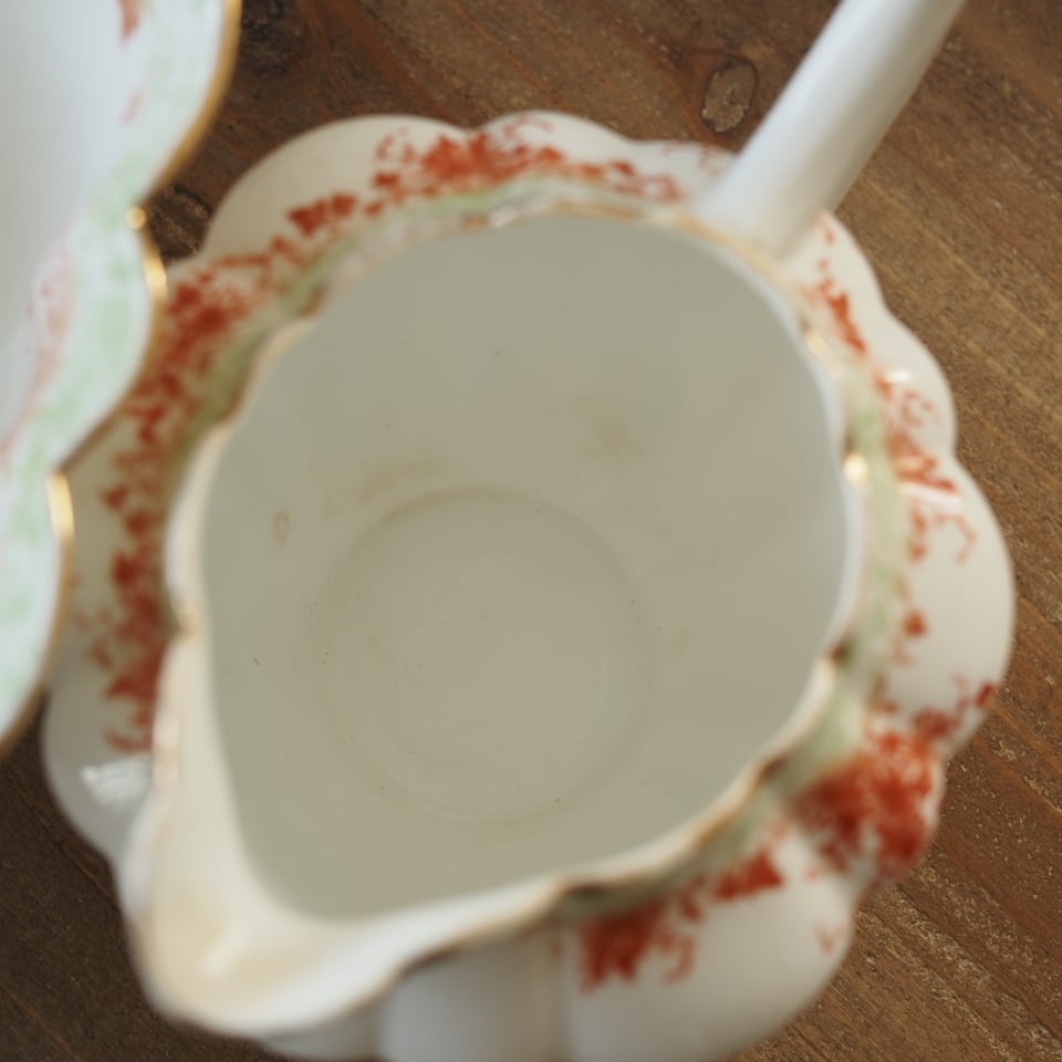 美品 英国シェリー フォーリー 9059スノードロップ ティーセット