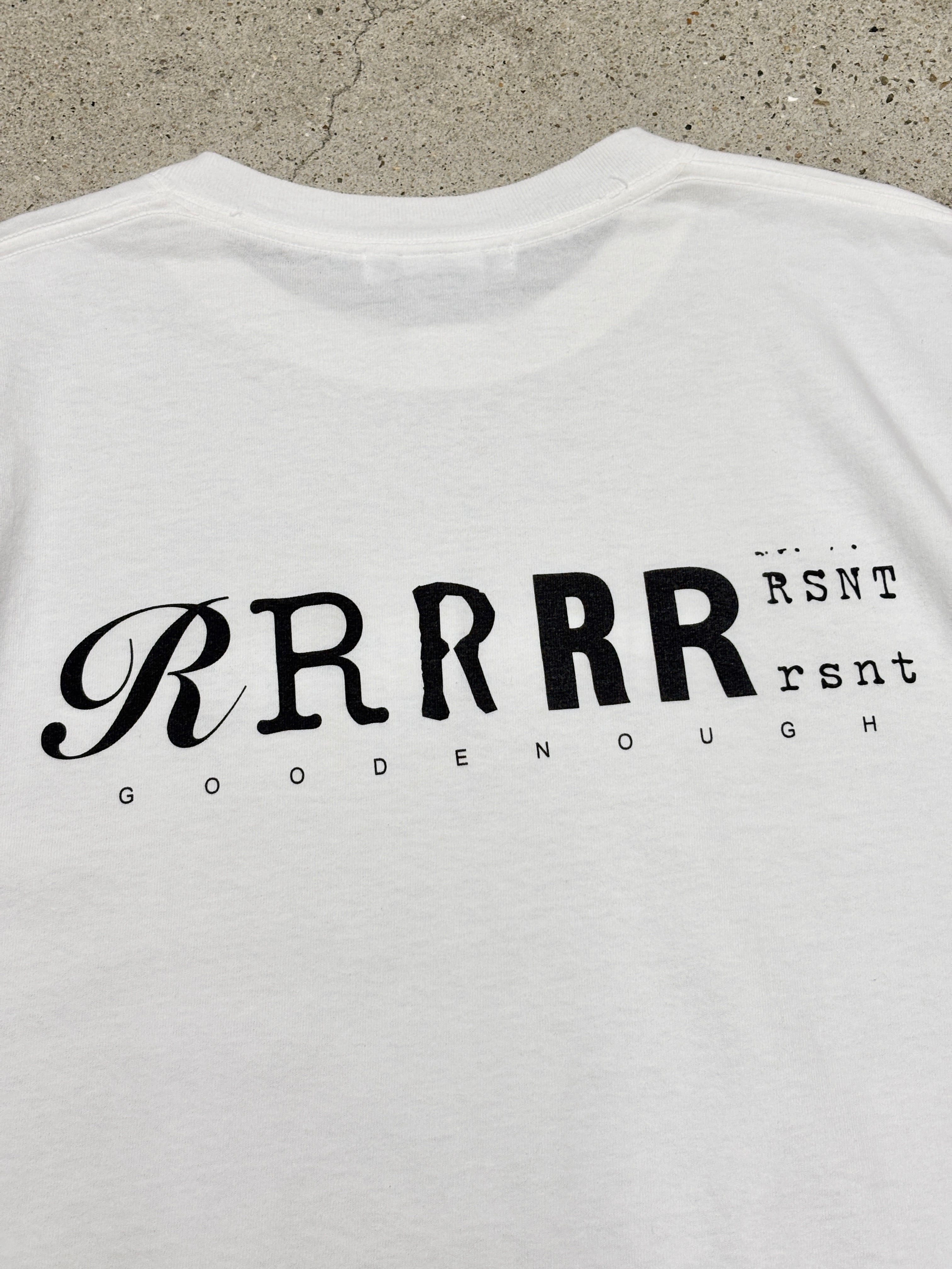 00s RESONATE GOODENOUGH/Logo print Tee/USA製/anvil/M/ロゴプリントT