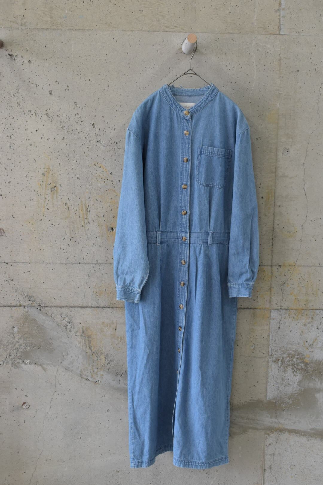 Light-colored denim dress