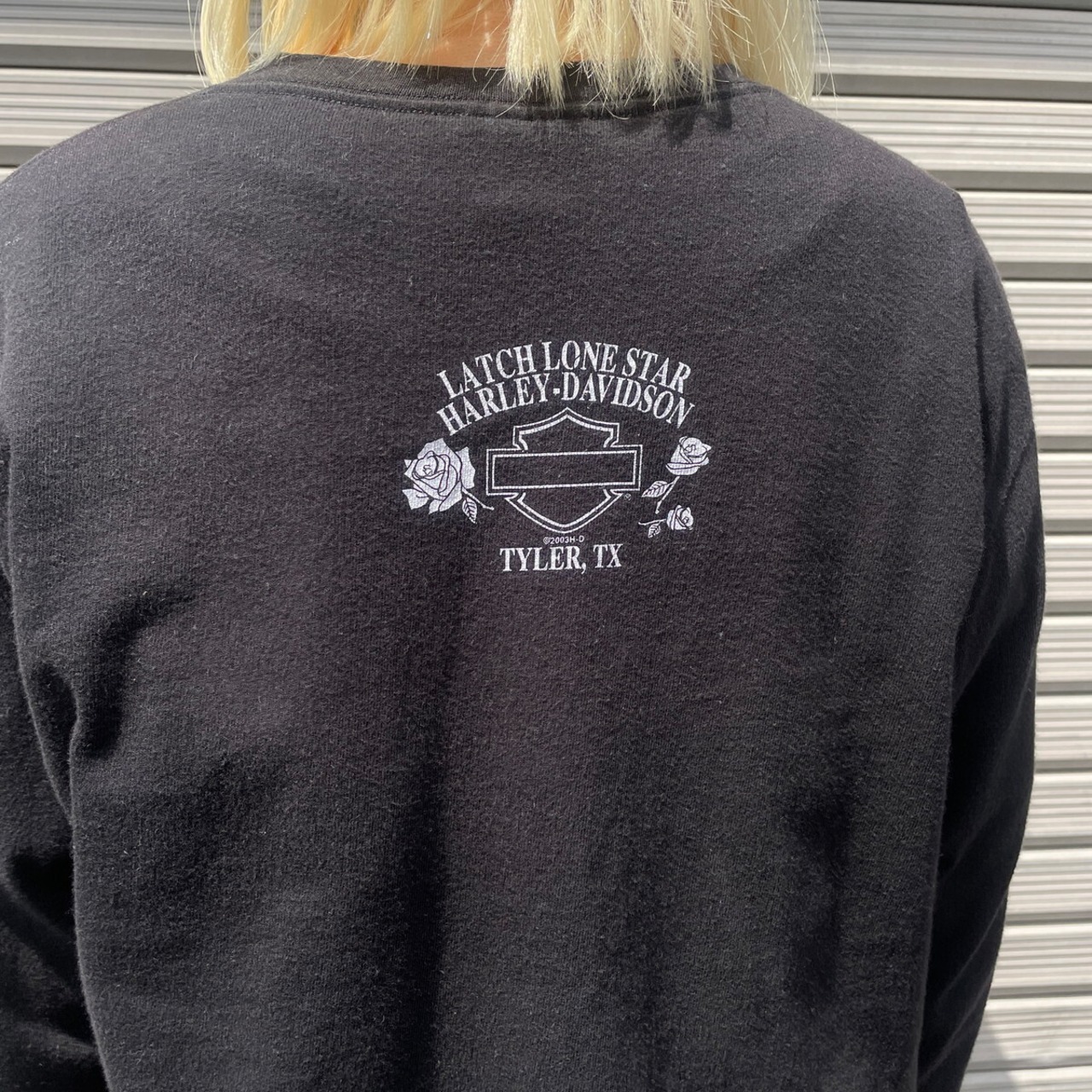 USA製 00年代 Harley-Davidson ハーレーダビッドソン プリント ロングT 