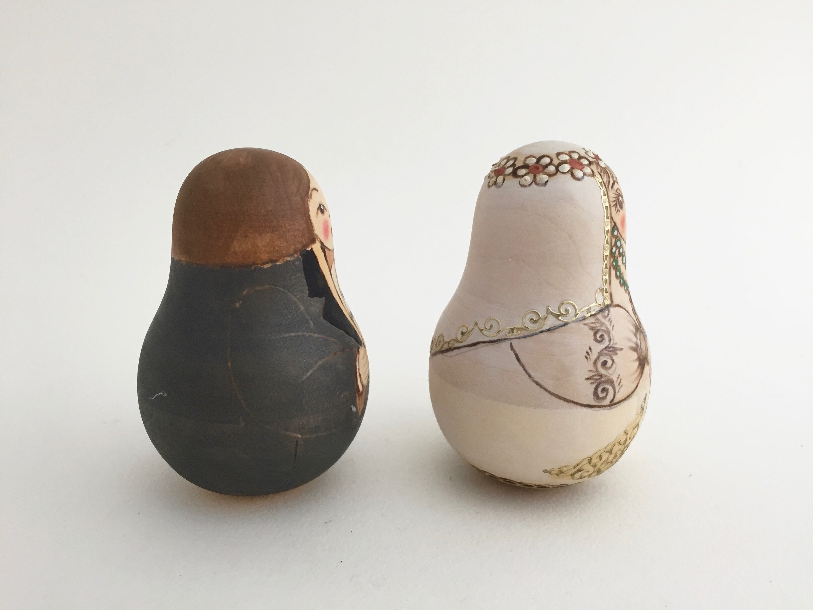 ウェディング　マト型ペア （起き上がりこぼし）