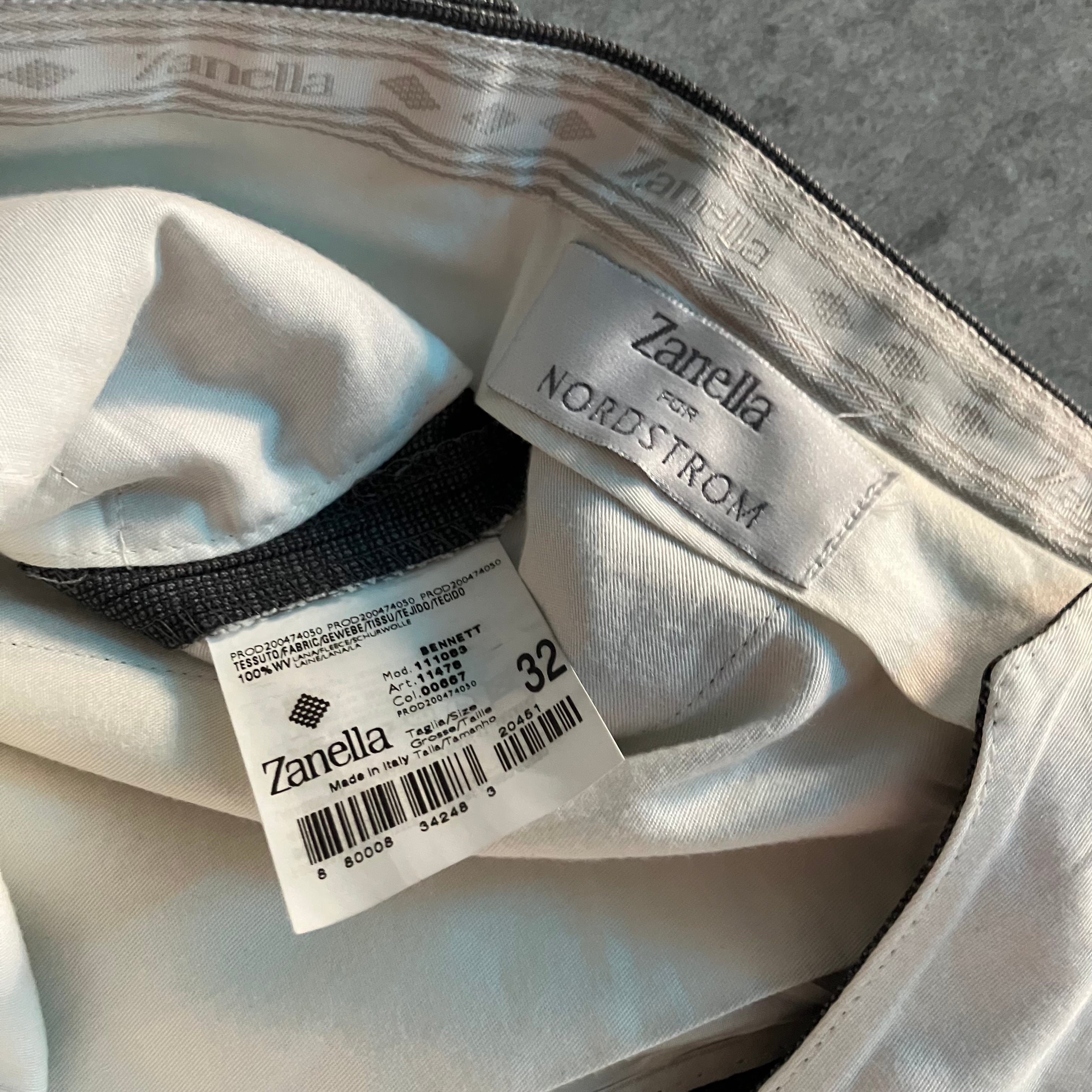 Zanella for Nordstrom 2tuck Wool slacks made in italy | Pheasant