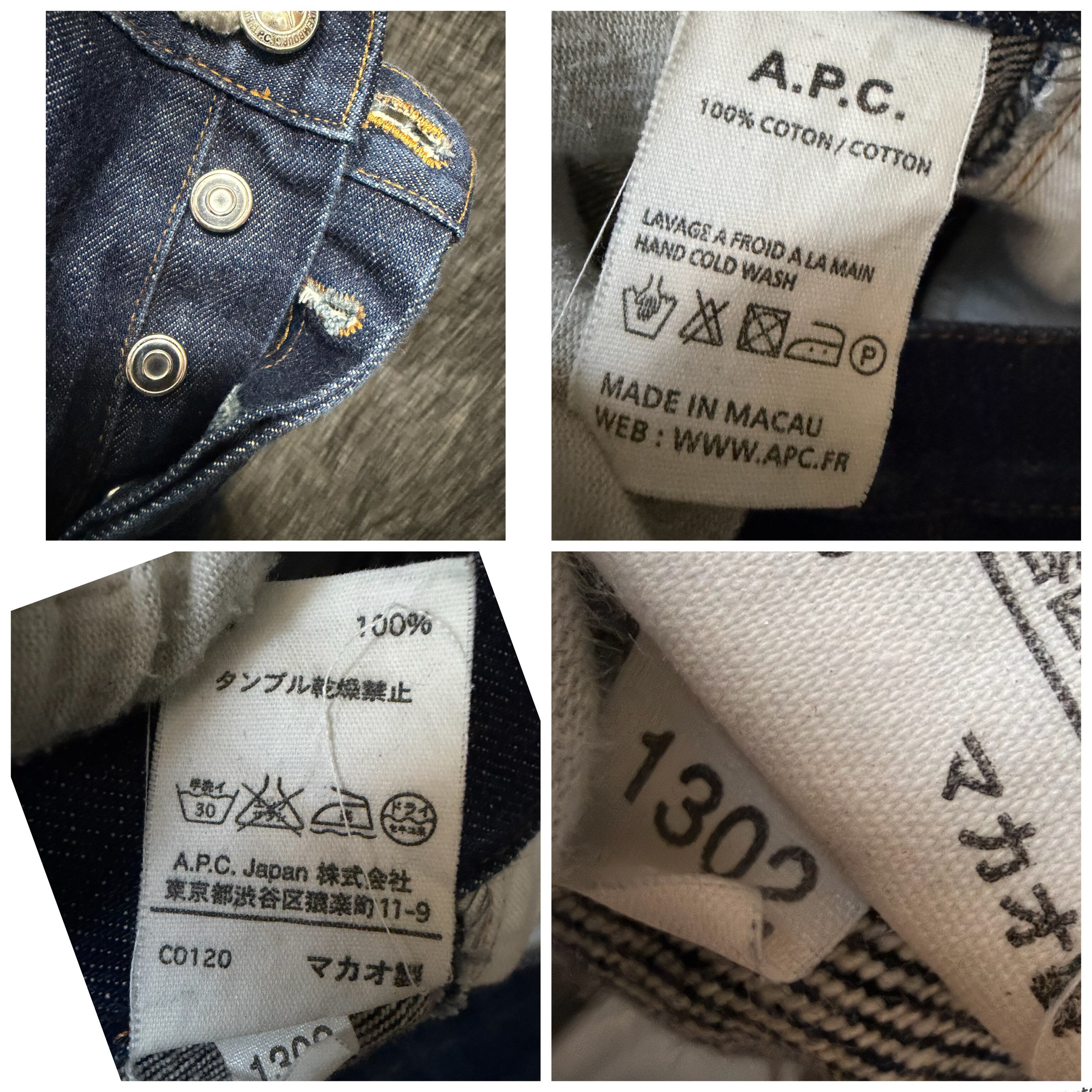A.P.C. 経年セルビッチ 赤みみ YKK デニム ジーンズ マカオ製 | Men