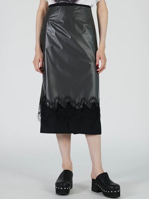 【25AW】PRANK PROJECT プランクプロジェクト /  PVC Layered Midi Skirt