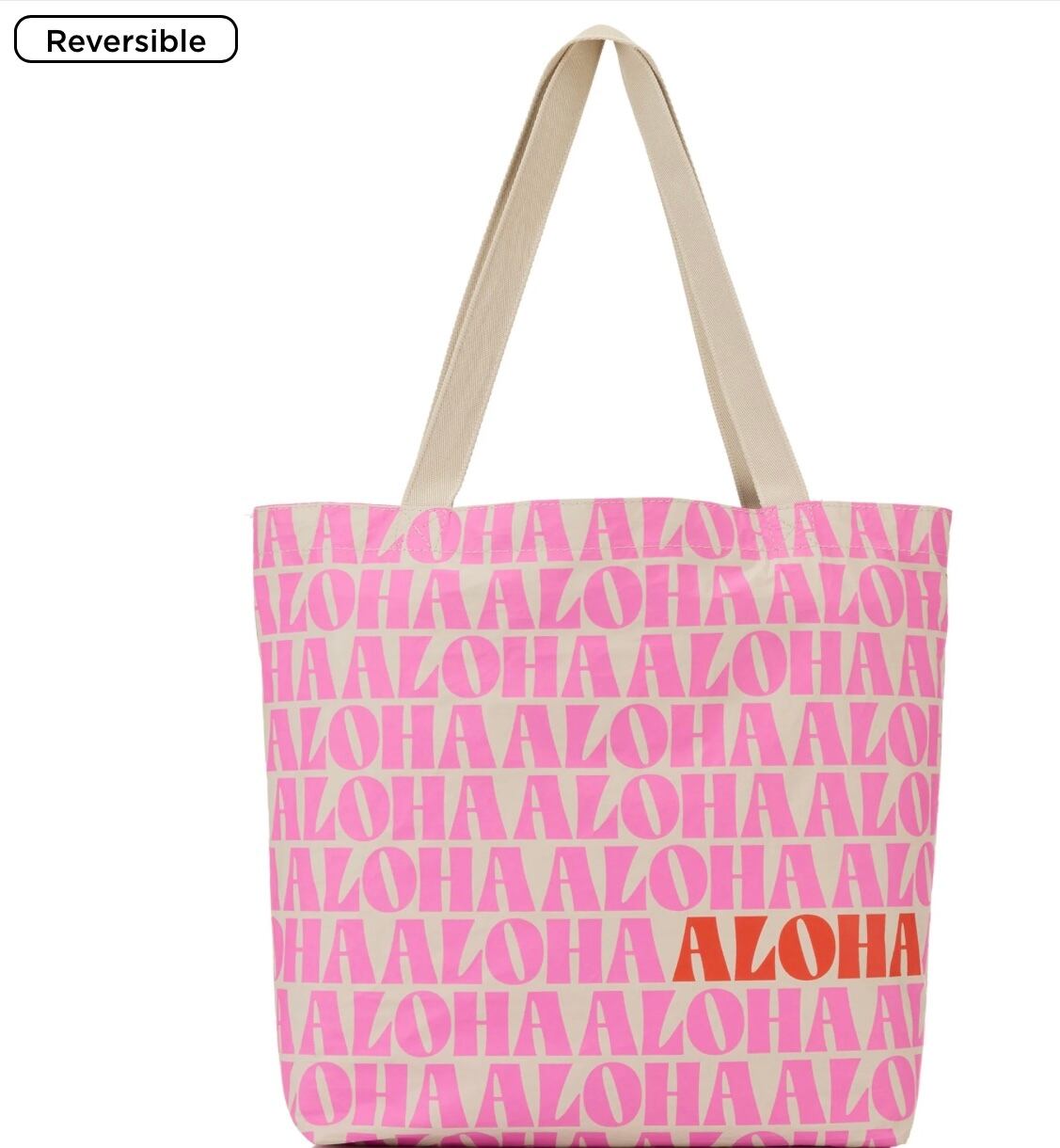 ALOHA COLLECTION REVERSIBLE TOTE Salina | AQUA TREE アロハ