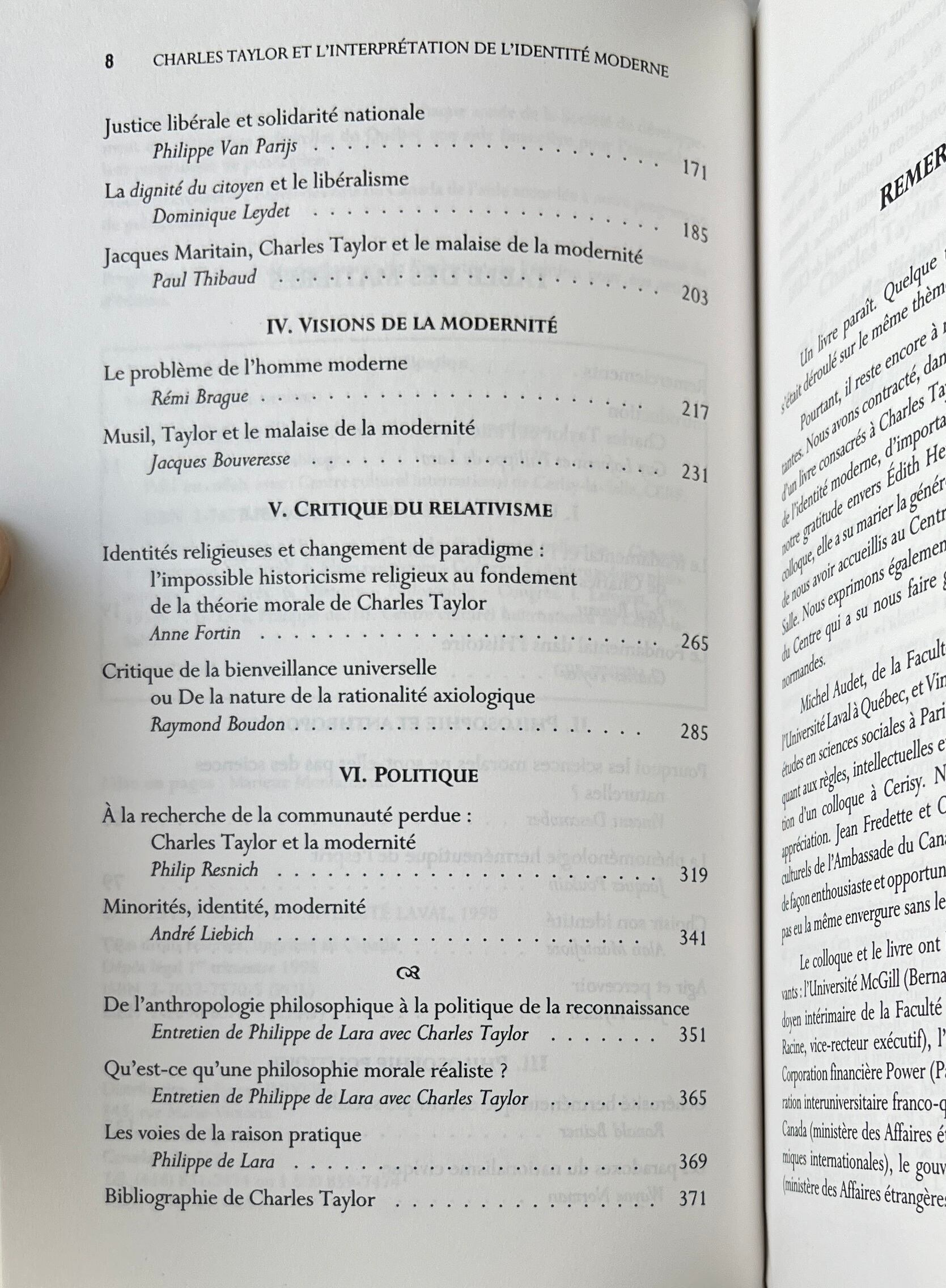 Charles Taylor Et L'interpretation De L'identite Moderne / Guy Laforest, Philippe De Lara / Les Presses De L'Universite Laval, Cerf