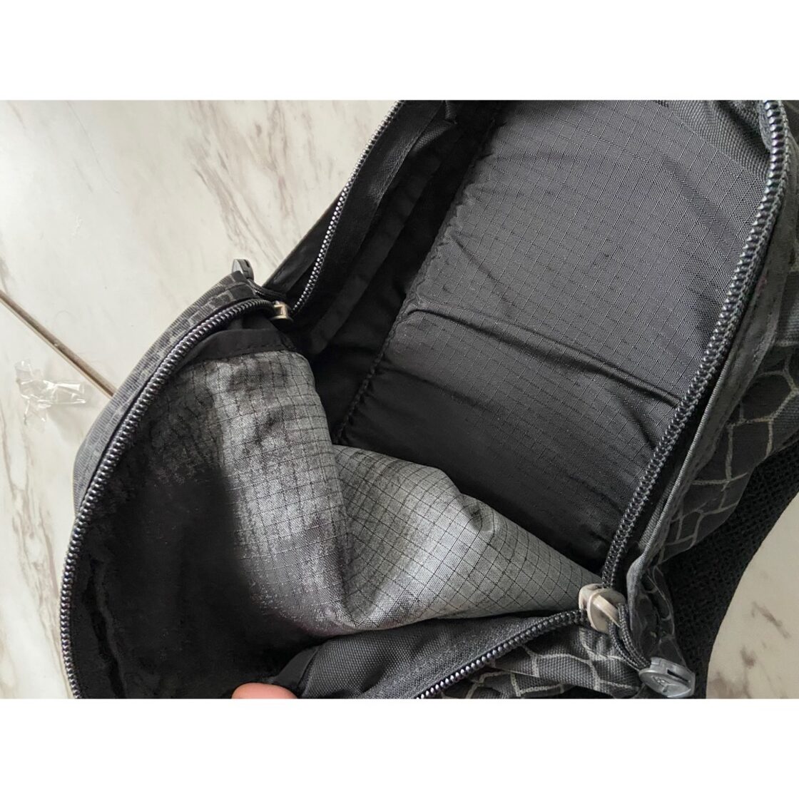 90s made in usa overland equipment spider web nylon day bag | Pay ID