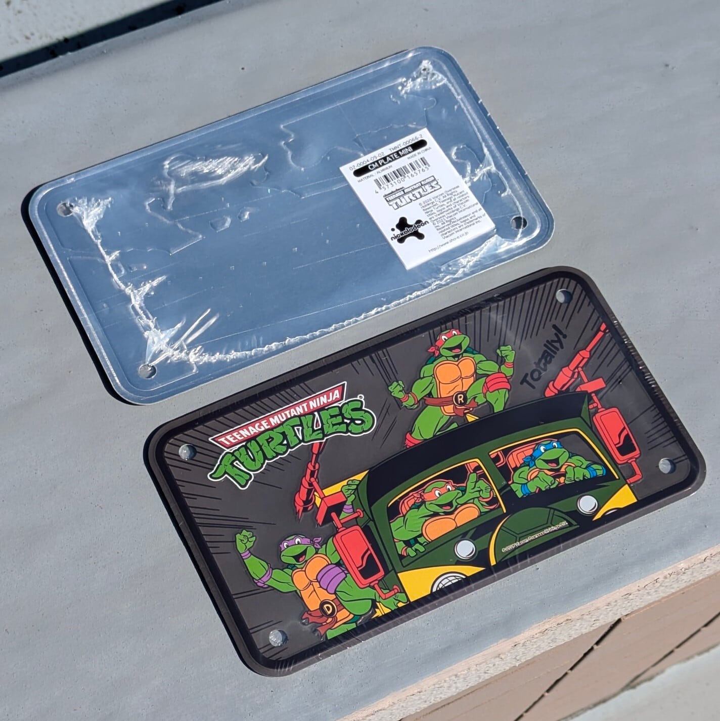 【 BIKER CM PLATE / ミニプレート 】Teenage Mutant Ninja Turtles ( ティーンエイジ ミュータント ニンジャ タートルズ ) / CM PLATE / CMプレート / ライセンスプレート 〚アメリカン雑貨 アメトイ〛