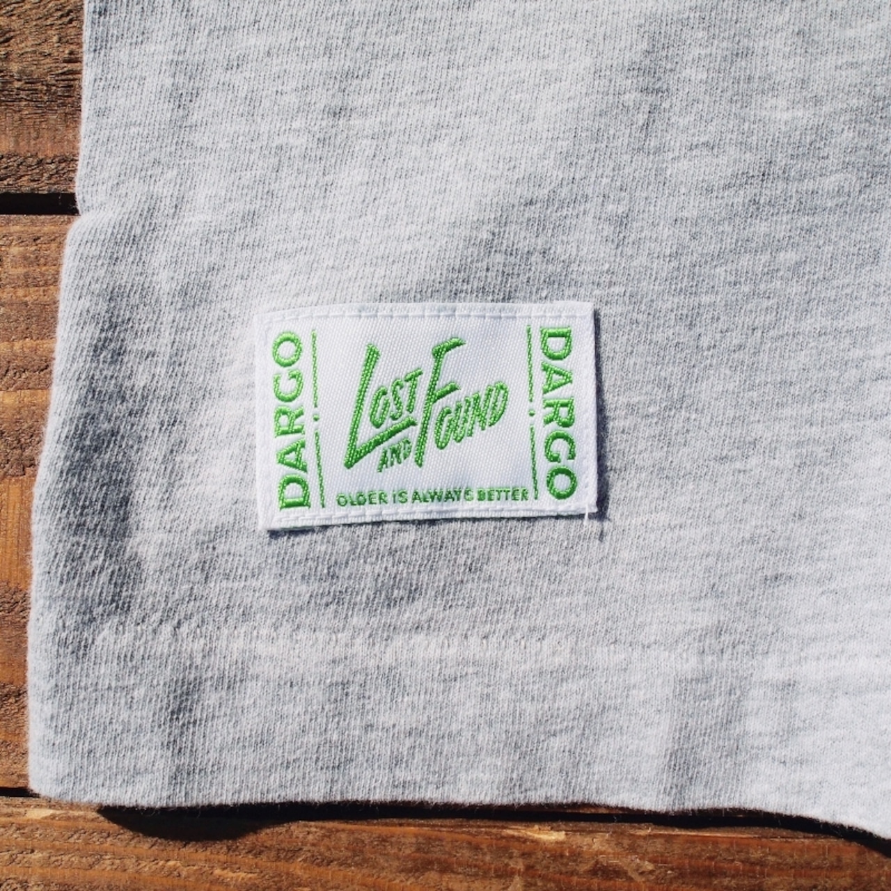 【LOST AND FOUND】"BACK PRINT" Vintage Pocket T-shirt (GREY)