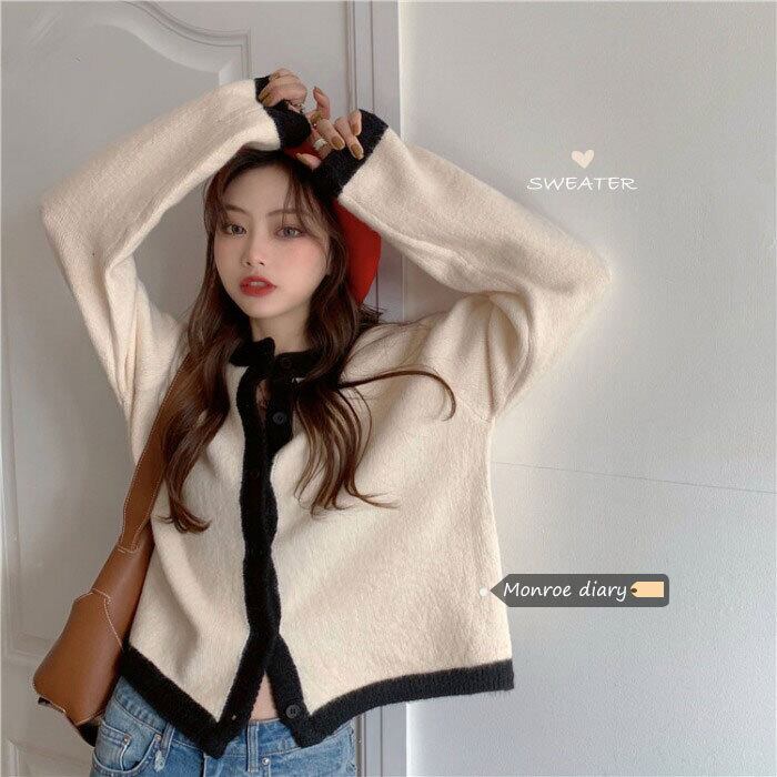 セーター レディーススタイルルーズショートカーディガンスプリングコート ジャケット ロング 春物 モンロー71322511197