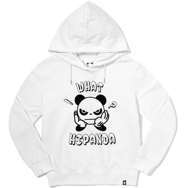 送料無料【HIPANDA ハイパンダ】レディース フーディー スウェット WOMEN’S WHAT'S HIPANDA HOODIE SWEAT SHIRT / WHITE