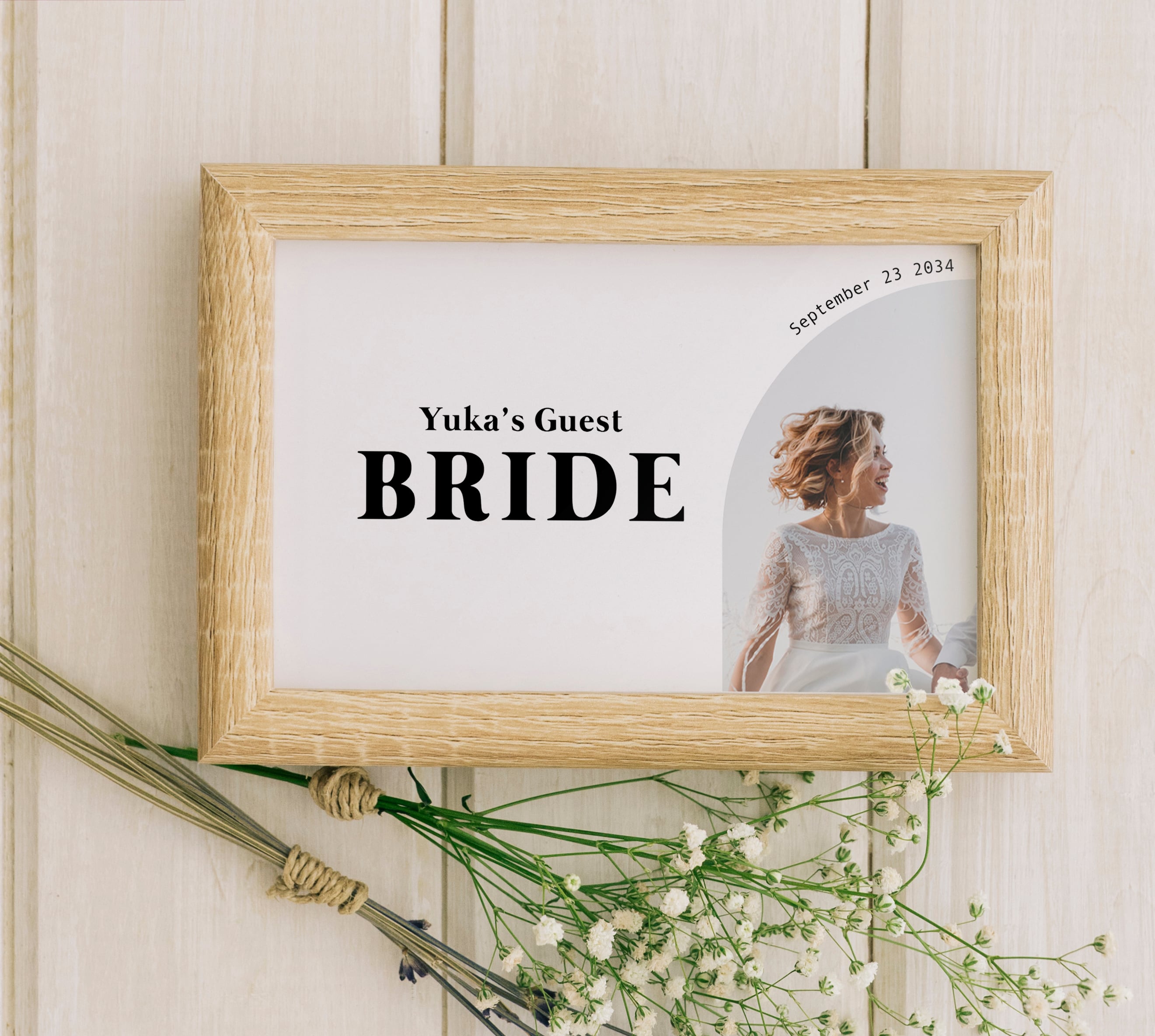 送料無料】写真入り 受付サイン アーチ│Bride&Groomサイン ゲスト