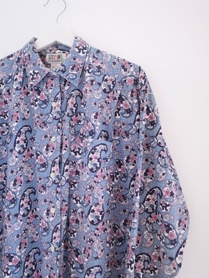 Paisley flower pattern shirt