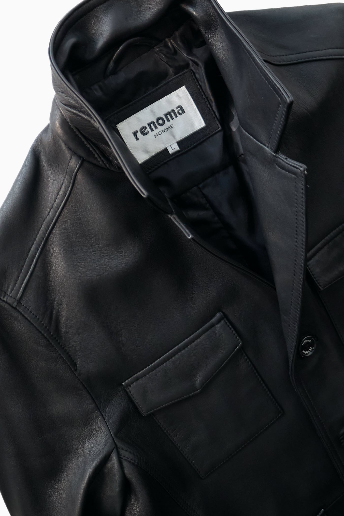 renoma 3face レザージャケット 極上レザー】 renoma HOMME 羊革 SAFARI JACKET | Reben