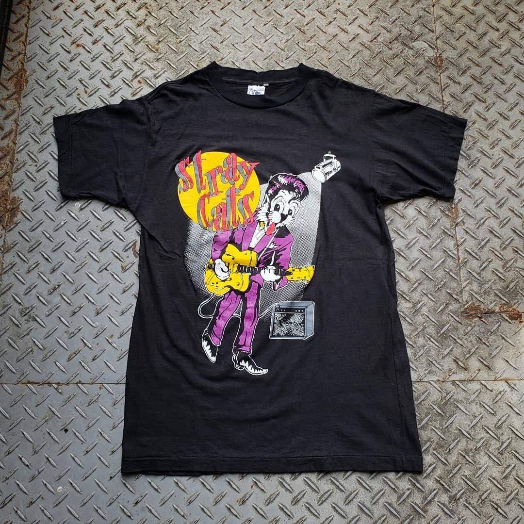 80's 90's デザイン ビンテージ ネコビッグTシャツ ワンピース