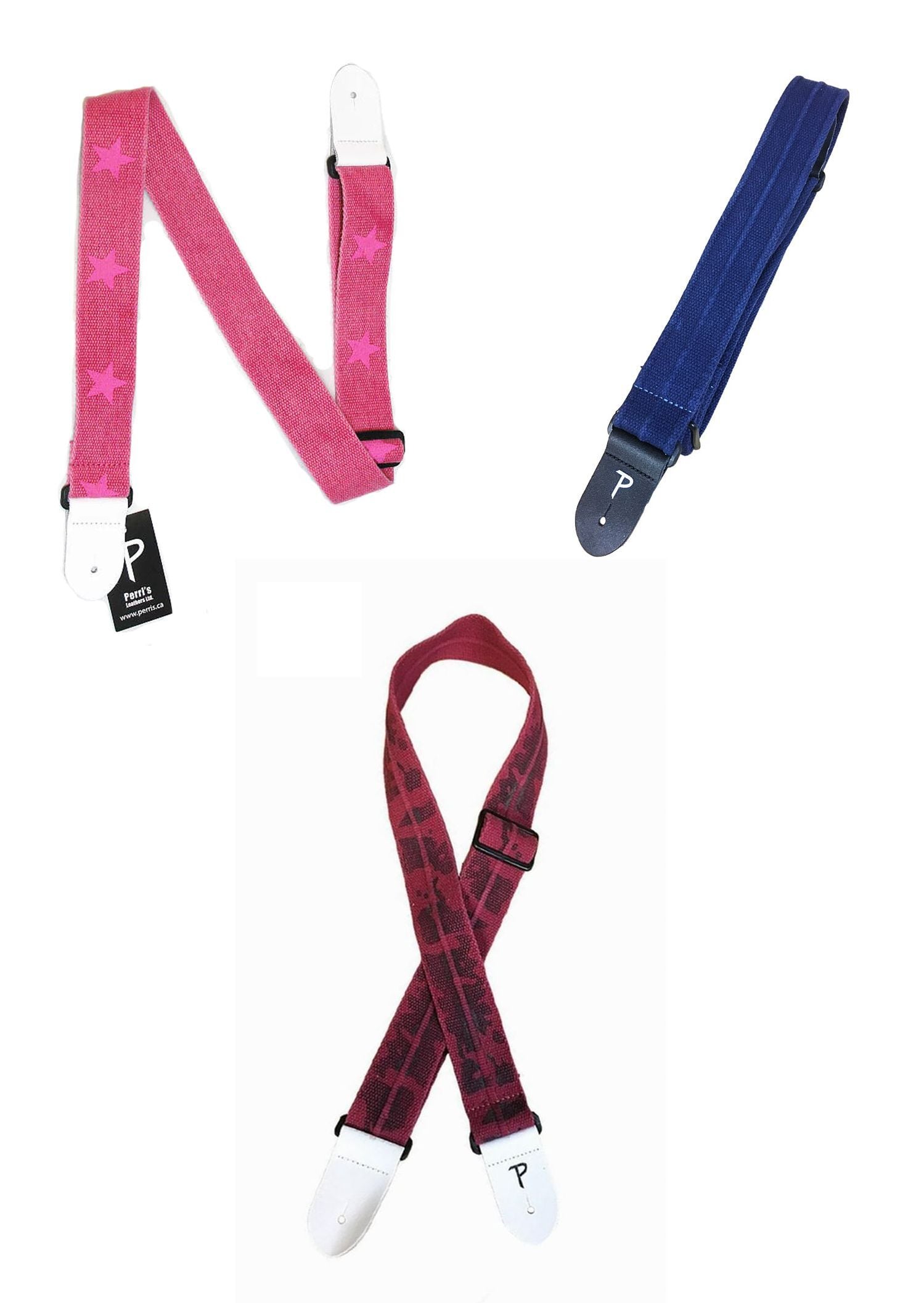 Perri’s Leathers Ltd. - ギターストラップ - 調節可能 - アコースティック/ベース/エレクトリックギター用 - カ Perri\u0027s Leathers Ltd. - ギターストラップ - 調節可能