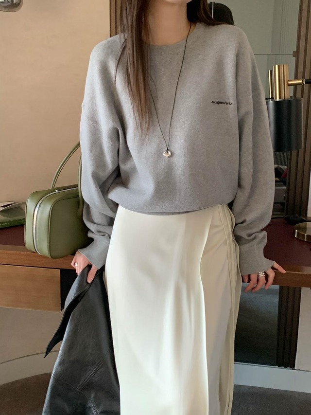 (予約) signature / Uni knit 4color