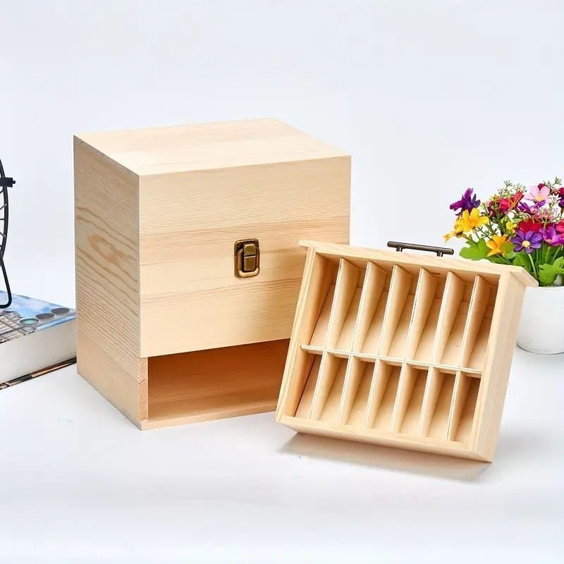 木製ハウス型小物入れ　置物 ボックス ウェービー ミニ 木製 小物入れ 木 無垢 アジアン雑貨 宝箱