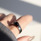 12/23(火)新作発売*stainless onyx ring
