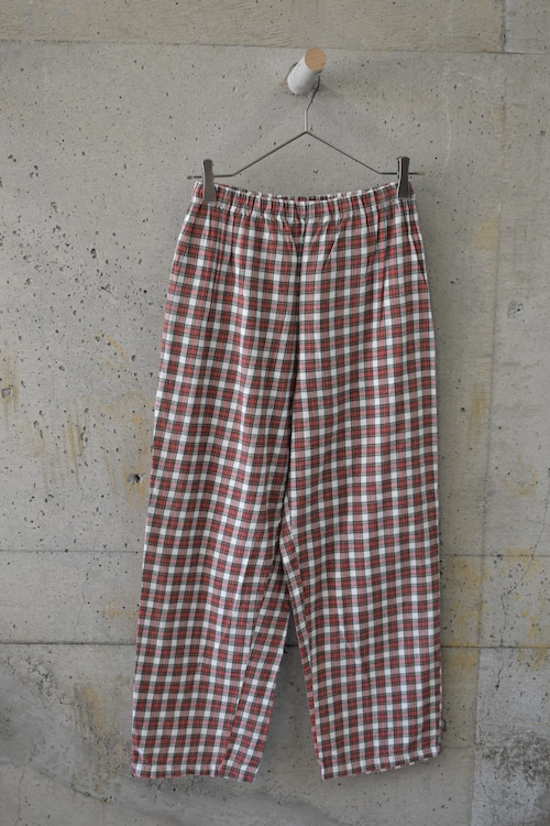 Tartan check pajama pants