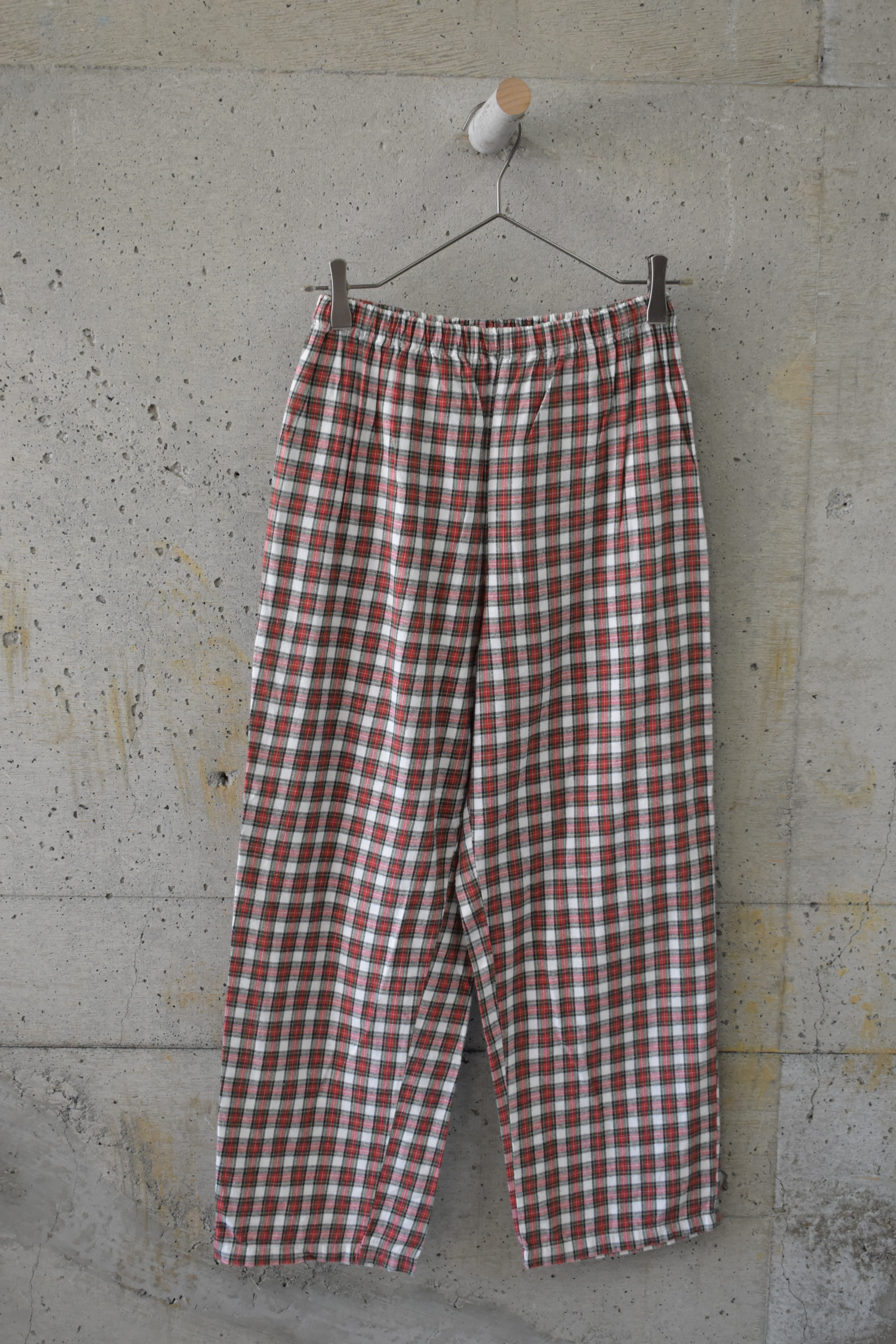 Tartan check pajama pants