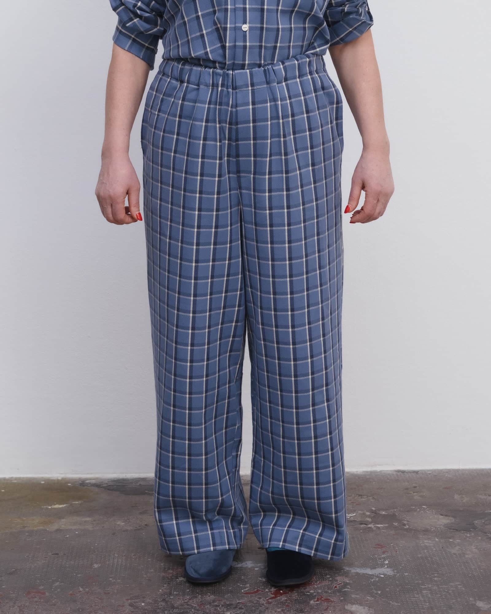 Baserange (ベースレンジ) CLAUDE PANTS (EUREKA PLAID) | H Nagano