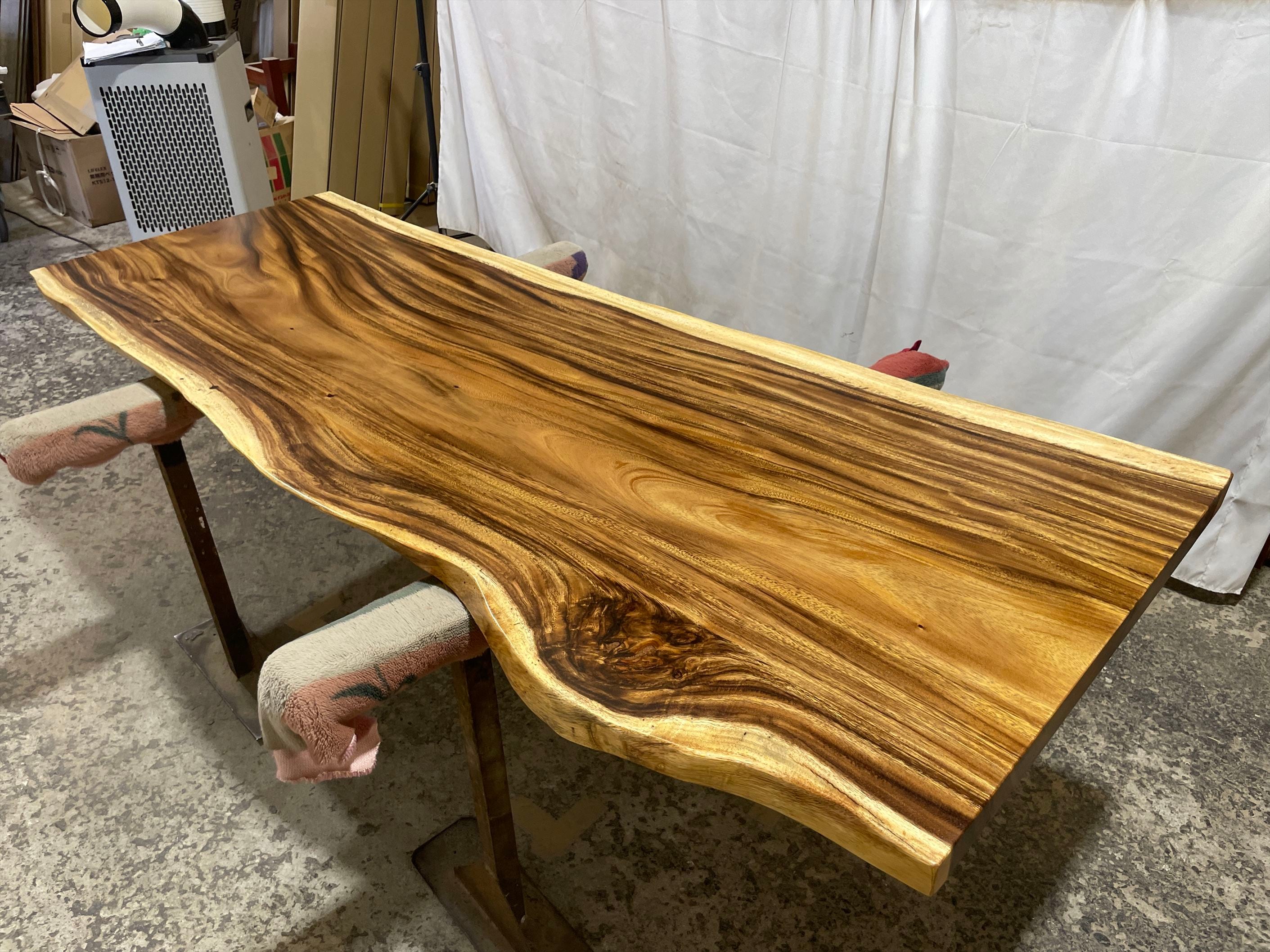 モンキーポッド9164 一枚板無垢 乾燥材 2000x680-800-750x47mm