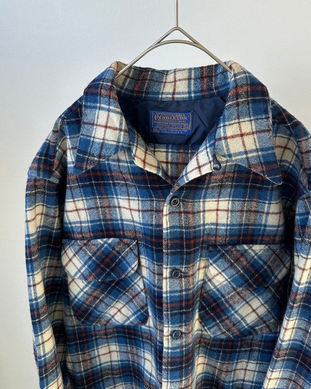 -Pendleton- Vintage 70s M Board Shirt made in USA