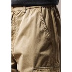 Men's Straight Silhouette Double Knee Cotton Twill Cargo Pants ◇3color H0779