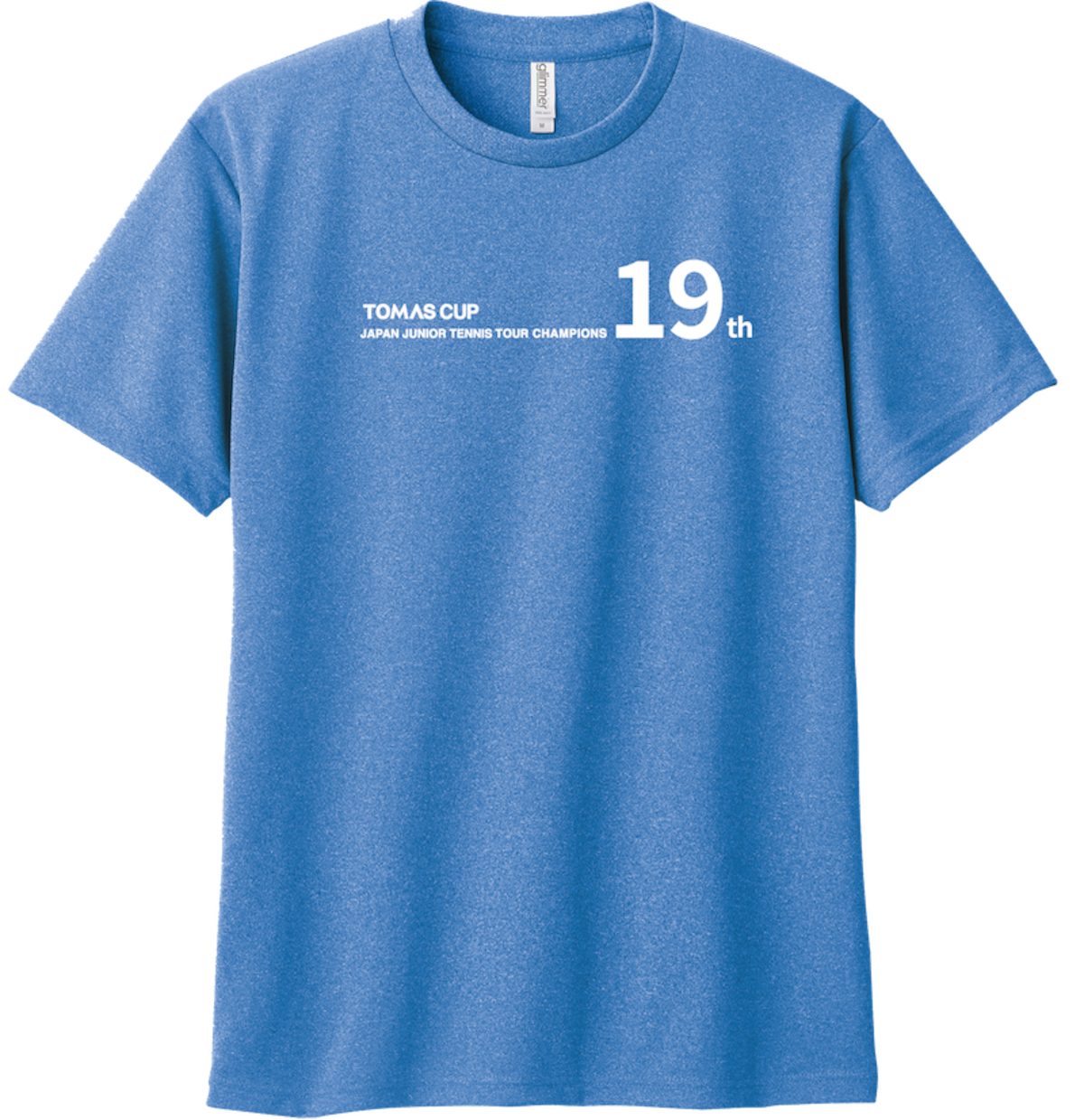 ☆配送☆【ミックスブルー】19th記念Tシャツ | JOP-TENNISオンラインストア